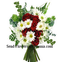 Bunch Of Roses And Assorted Flowers Delivered in Bosnia